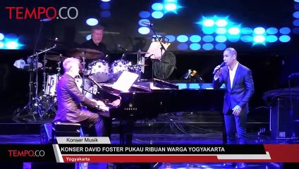 Konser David Foster Pukau Ribuan Warga Yogyakarta