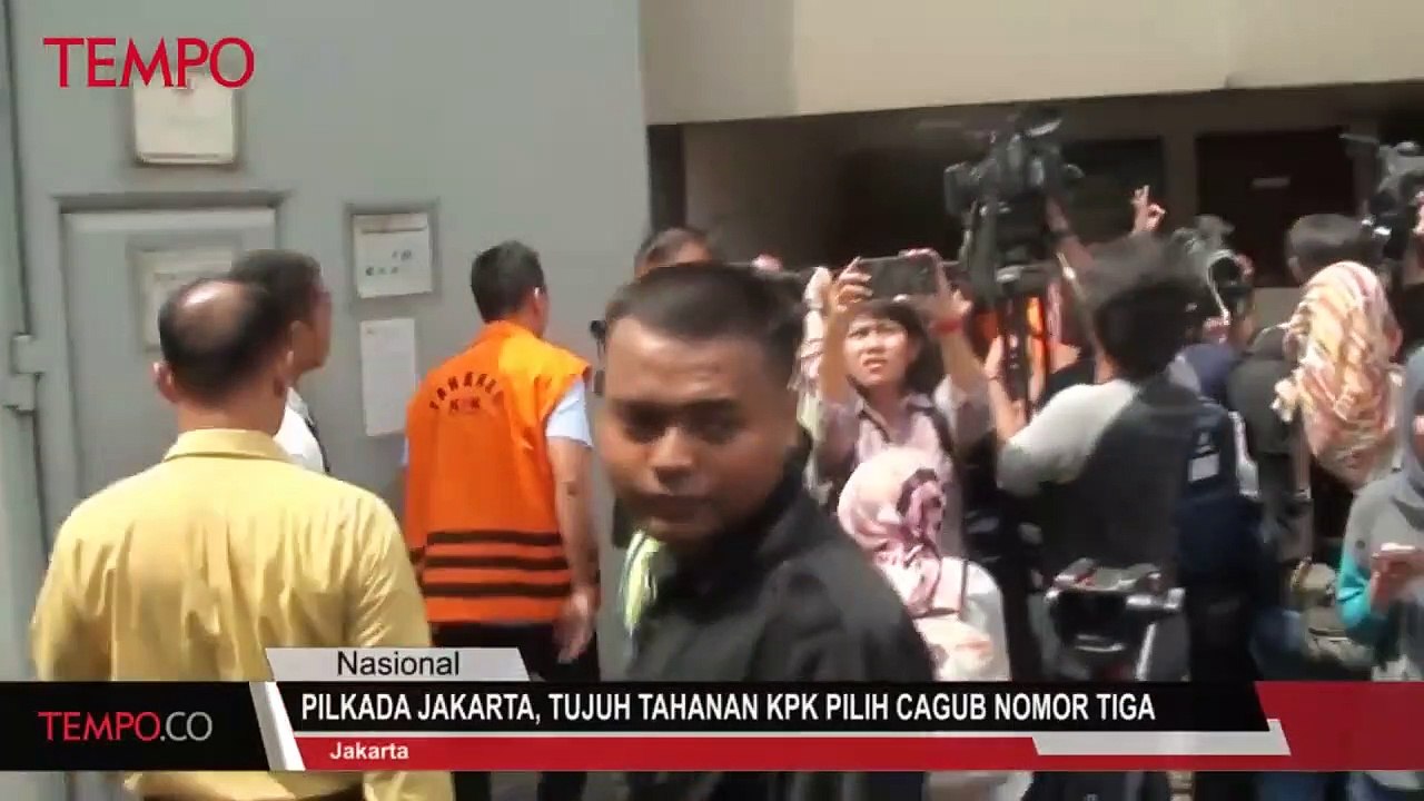 Pilkada Jakarta, Tujuh Tahanan KPK Pilih Cagub Nomor Tiga