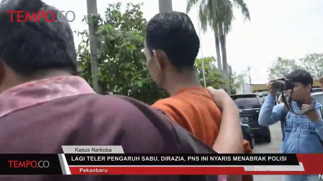 Teler Pengaruh Sabu, PNS Ini Nyaris Menabrak Polisi