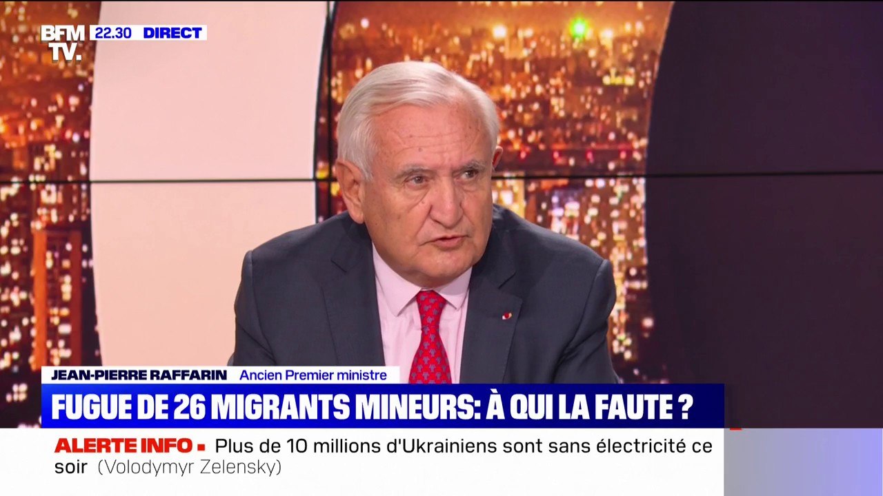 Jean-Pierre Raffarin juge "désolante" la fugue...