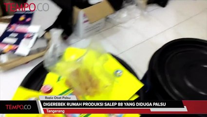 Digerebek Rumah Pembuat Salep Kulit 88 yang Diduga Palsu