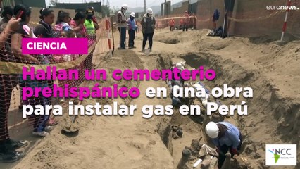 Hallan un cementerio prehispánico en una obra para instalar gas en Perú