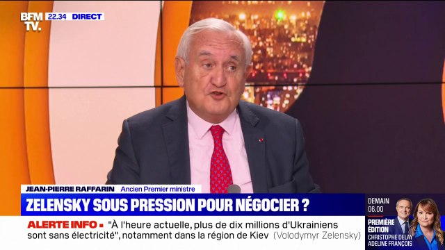 Jean-Pierre Raffarin: La deuxième victime de la guerre en Ukraine, c'est le projet européen