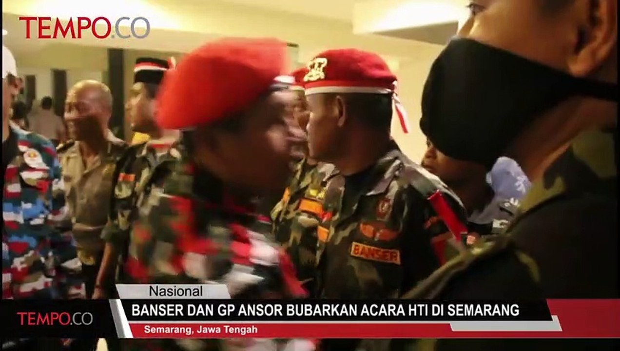 Banser dan GP Ansor Bubarkan Acara HTI di Semarang