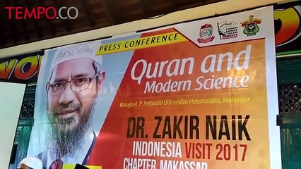 Zakir Naik Ceramah di Makassar, Peserta Dibatasi 10 Ribu