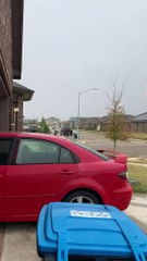 Recycling Truck Catches Fire