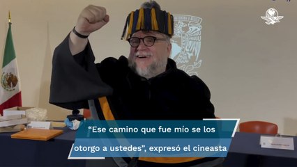 Download Video: Guillermo del Toro canta su primer Goya al recibir Doctorado Honoris Causa de la UNAM