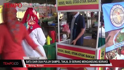 Satu dari Dua Puluh Sampel Takjil di Serang Mengandung Boraks