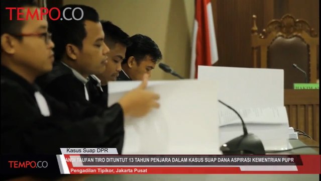 Andi Taufan Tiro Dituntut 13 Tahun Penjara Dalam kasus Suap Dana Aspirasi Kementrian PUPR
