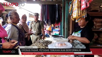 Operasi Pasar, Petugas Temukan Ikan Berformalin
