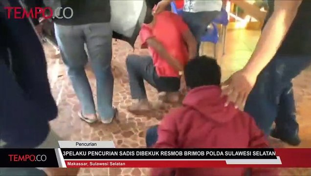 3 Pelaku Pencuri Sadis Dibekuk Resmob Brimob Polda Sulawesi Selatan
