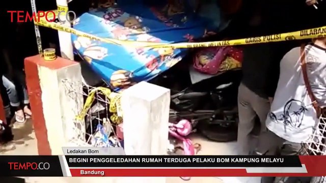 Begini Penggeledahan Rumah Terduga Pelaku Bom Kampung Melayu