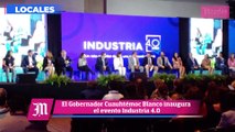 El Gobernador Cuauhtémoc Blanco inaugura el evento Industria 4.0