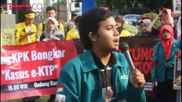 Kasus E KTP: BEM SI Beri Dukungan ke KPK Usut Tuntas Korupsi E KTP