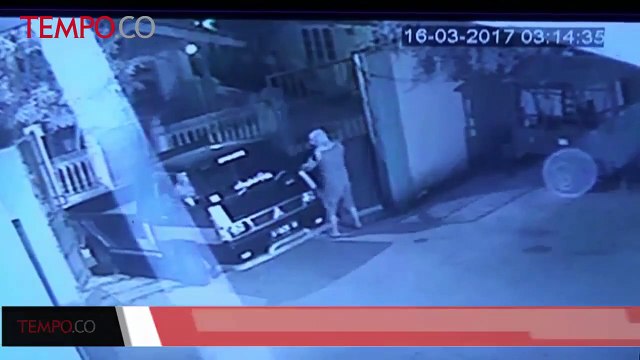 Aksi Pencurian Mobil Milik Bos Sayur di Serang Terekam CCTV