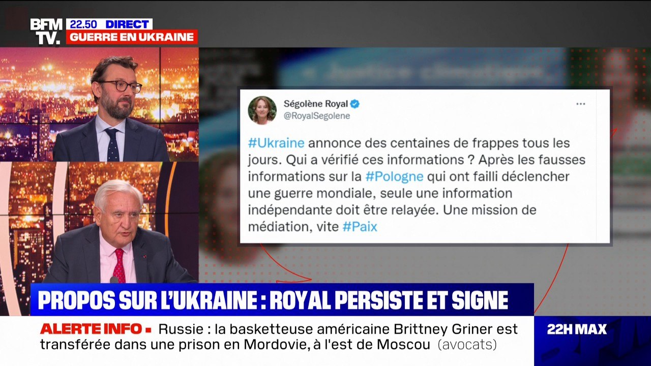 "On a assez de preuves pour ne jamais prononcer des mots comme ça": Jean-Pierre Raffarin répond à Ségolène Royal