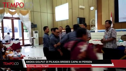 Angka Golput di Pilkada Brebes Capai 44 Persen