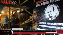 Aksi SolidaritasNovel Baswedan, Aktivis Anti Korupsi Riau Gelar Bakar Lilin dan Pembacaan Puisi