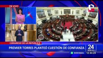 Aníbal Torres plantea cuestión de confianza ante el Congreso