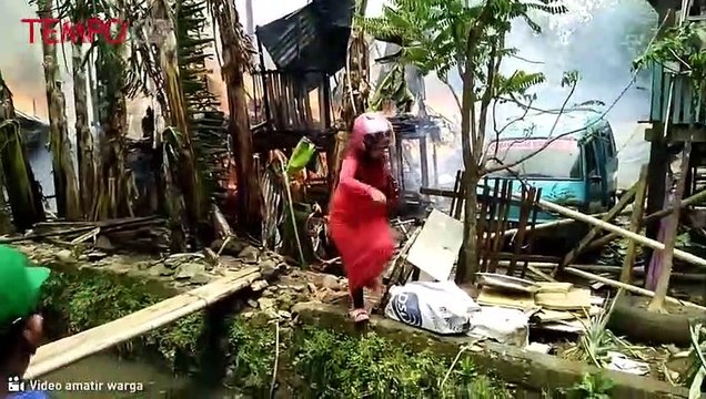 Tabung Gas Meledak, 8 Rumah Ludes Dilalap Api