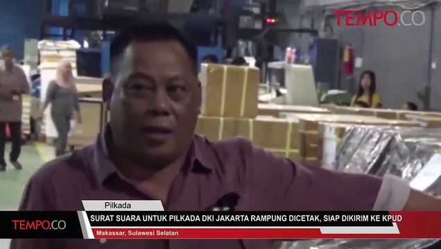 Surat Suara Untuk Pilkada DKI Jakarta Rampung Dicetak, Siap Dikirim Ke KPUD