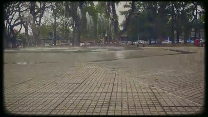 Fuente en Plaza Colón con efecto Vintage (14/11/2022)