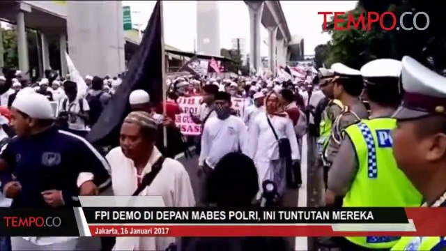Demo FPI di Depan Mabes Polri, Ini Tuntutan Mereka