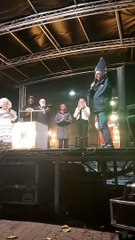 Commercial Road Christmas lights switch on