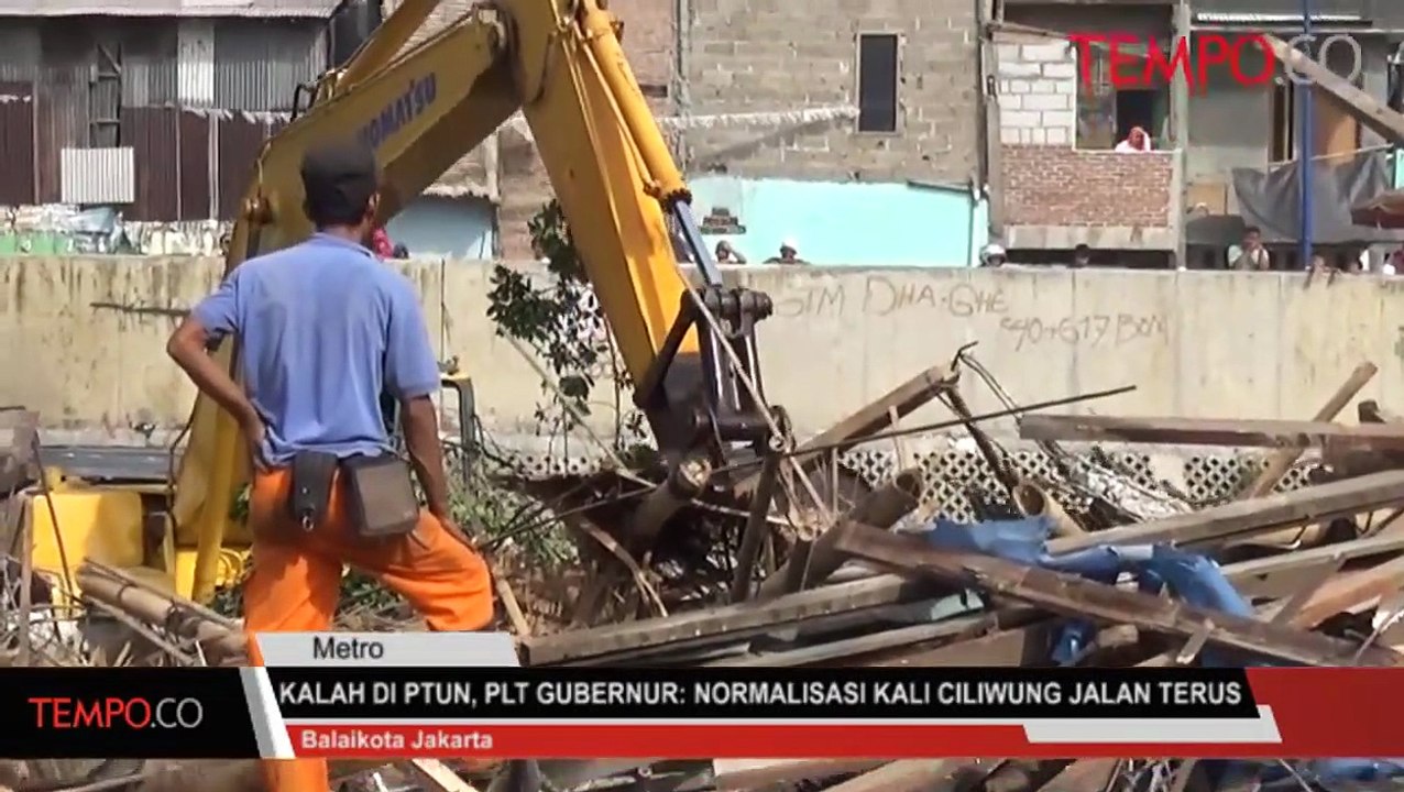 Kalah Di PTUN, PLT Gubernur DKI: Normalisasi Sungai Ciliwung Jalan Terus