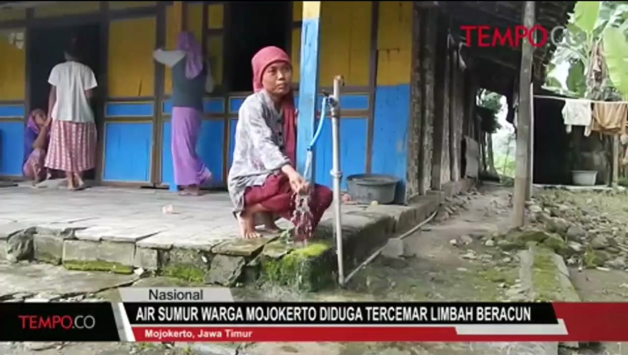 Air Sumur Warga Mojokerto Diduga Tercemar Limbah Beracun