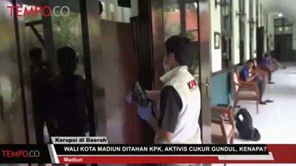 Wali Kota Madiun Ditahan KPK, Aktivis Cukur Gundul, Kenapa