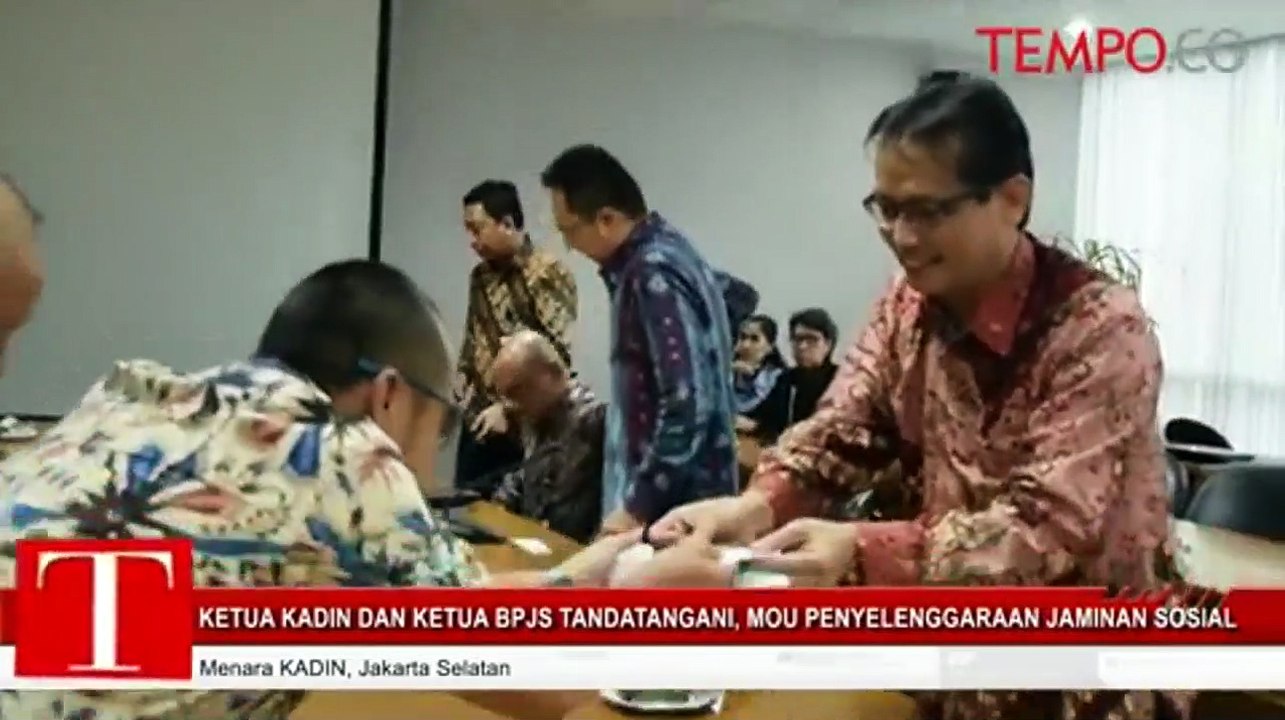 Ketua KADIN dan Ketua BPJS Tandatangani MOU Penyelenggaraan Jaminan Sosial