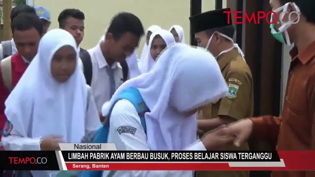 Limbah Pabrik Ayam Berbau Busuk, Proses Belajar Siswa Terganggu