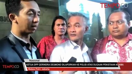 Ketua DPP Gerindra Desmond Dilaporkan Ke Polisi Atas Dugaan Penistaan Agama