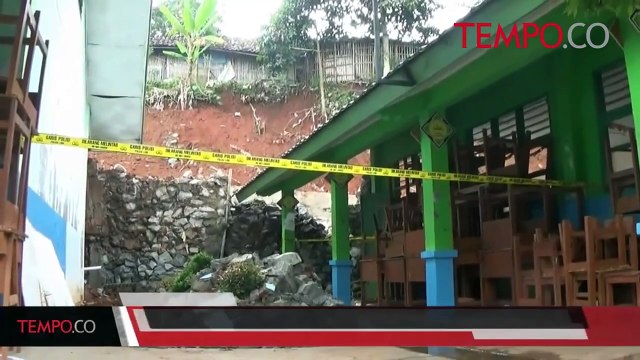 Sekolah Tertimpa Longsor, Kegiatan Belajar Siswa Diliburkan