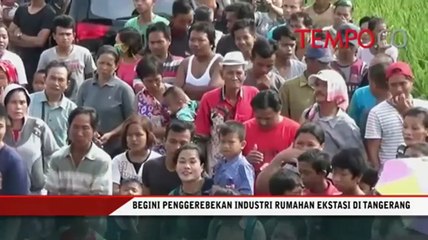 Begini Penggerebekan Industri Rumahan Ekstasi di Tangerang
