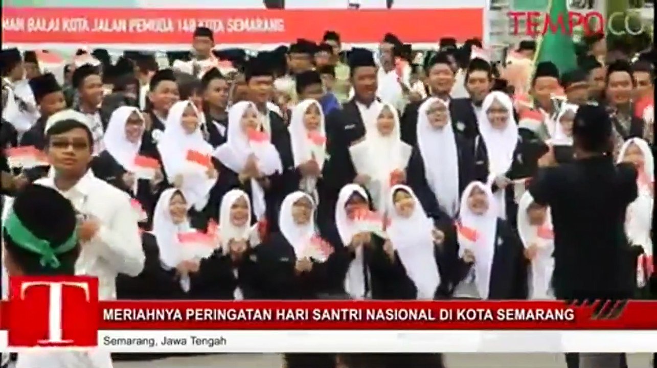 Meriahnya Peringatan Hari Santri Nasional Di Kota Semarang