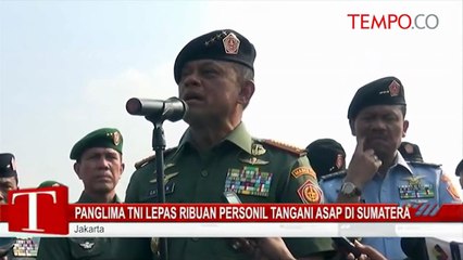Panglima TNI Lepas Ribuan Personel Tangani Asap di Sumatera