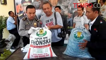 Digerebek Polisi-TNI, Puluhan Ton Pupuk Disita, Ini Alasannya