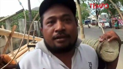 Jelang Agustusan, Pedagang Siapkan 100 Batang Pohon Pinang