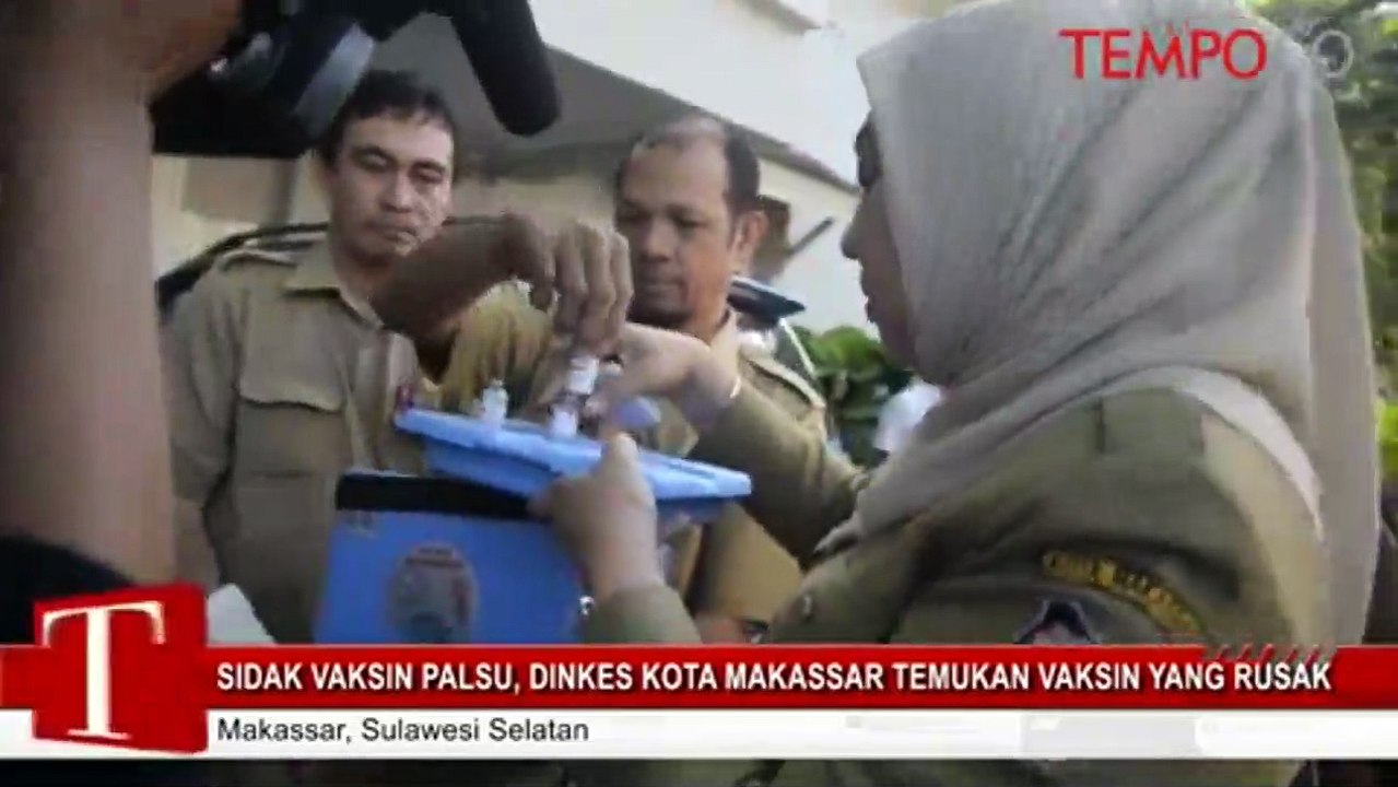 Sidak Vaksin Palsu, Dinkes Kota Makassar Temukan Vaksin Yang Rusak