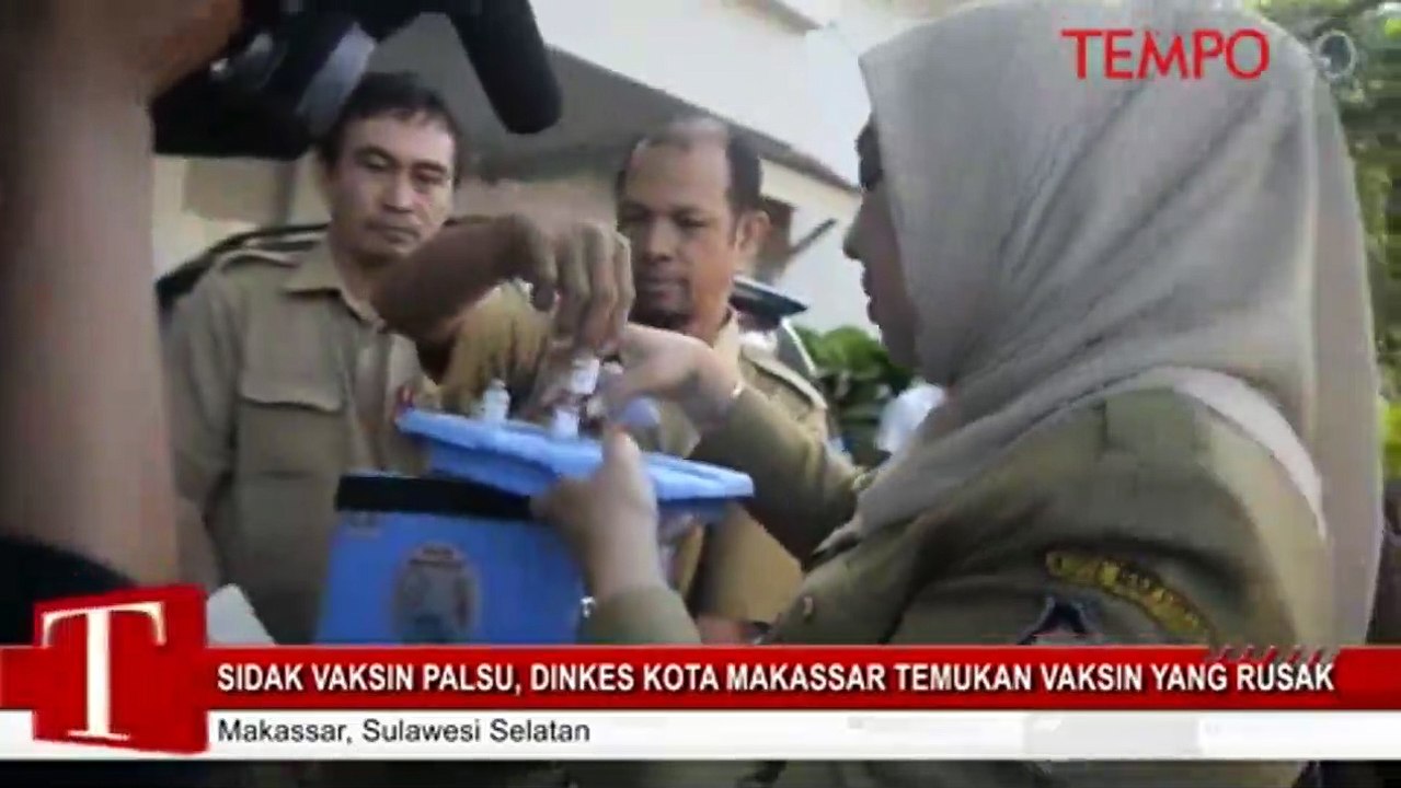 Side Vaksin Palsu, Dinkes Kota Makassar Temukan Vaksin Yang Rusak