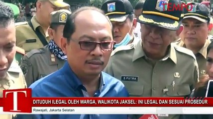 Dituduh Ilegal Oleh Warga, Walikota Jaksel: Ini Legal Dan Sudah Sesuai Prosedur