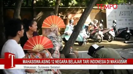 Mahasiswa Asing 12 Negara Belajar Tari Indonesia di Makassar