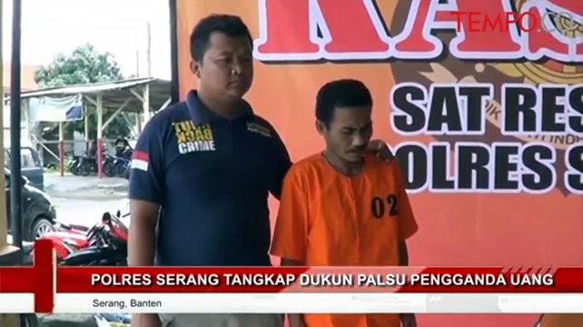 Polres Serang Tangkap Dukun Palsu Pengganda Uang