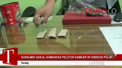 Konsumsi Ganja, Komandan Peleton Damkar Ini Dibekuk Polisi