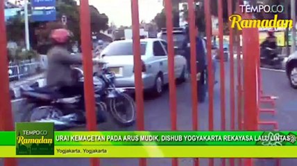 Urai Kemacetan Pada Arus Mudik,Dishub Yogyakarta Lakukan Rekayasa Lalu Lintas