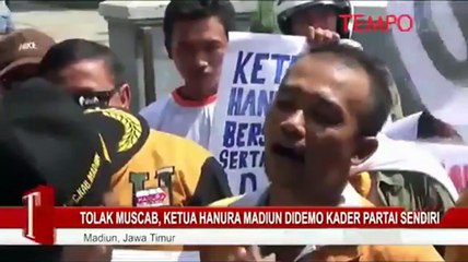 Tolak Muscab, Ketua Hanura Madiun Didemo Kader Partai Sendiri