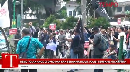 Demo Tolak Ahok di DPRD dan KPK Ricuh, Polisi Temukan Anak Panah