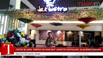 Contek Belanda, Pemprov DKI Akan Buat Jakbistro Di Sepanjang Jalan Monas-Senayan
